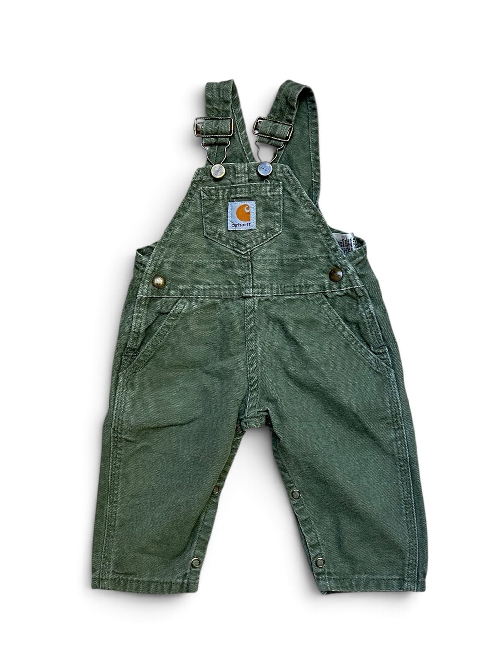 CARHARTT Vintage Canvas Logo Bib Overalls